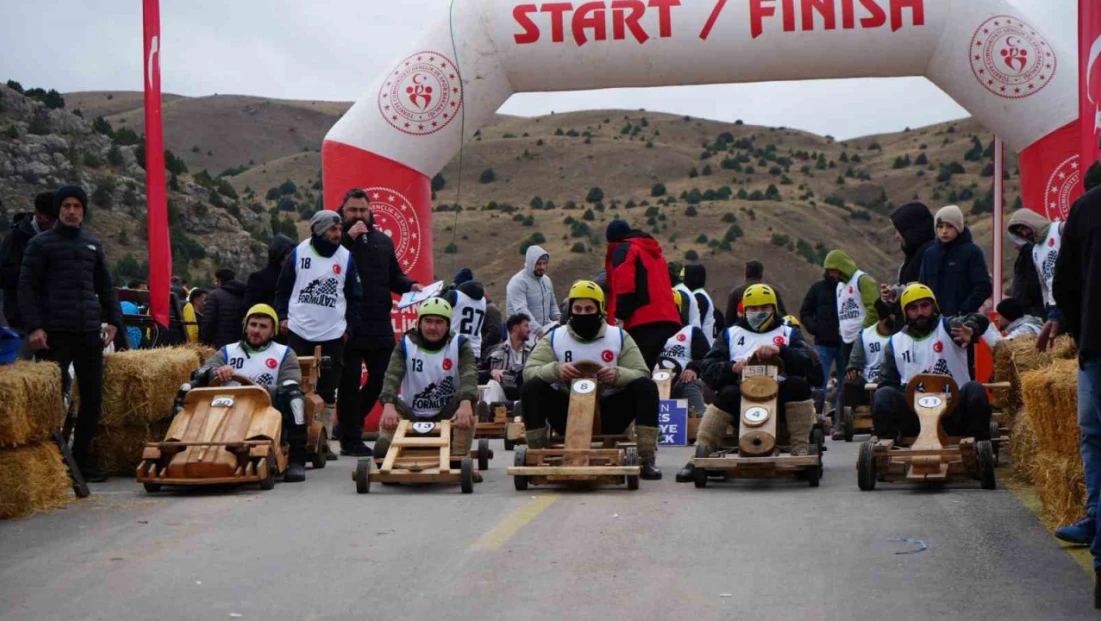 Erzincan'da Formulaz tahta araba yarışları düzenlendi