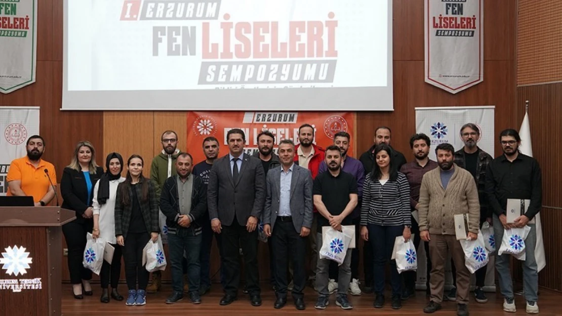 1. Fen Liseleri Sempozyumu'nun kapanış programı gerçekleştirildi