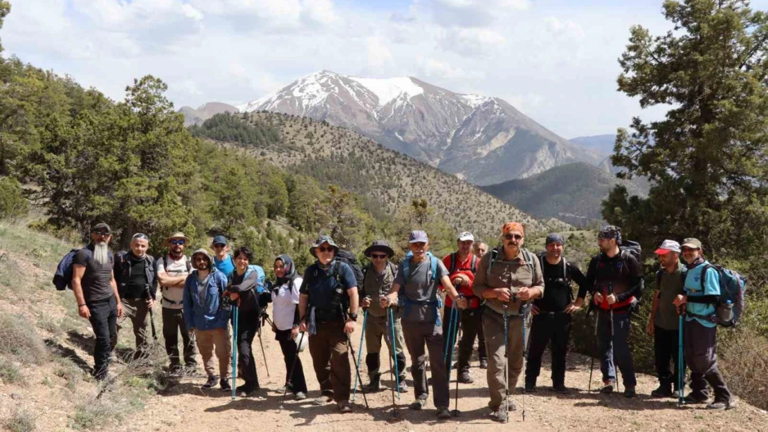 15 km yürüdüler, sonra zirvenin keyfini çıkardılar