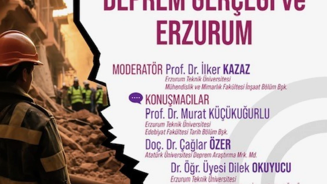 28. Sultan Sekisi toplantısı 'Deprem Gerçeği ve Erzurum' başlığıyla 1 Kasım'da yapılacak