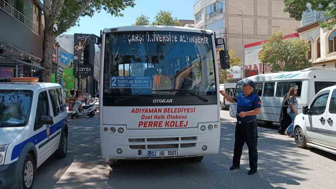 Adıyaman'da toplu taşıma araçlarında klima ve temizlik denetimi