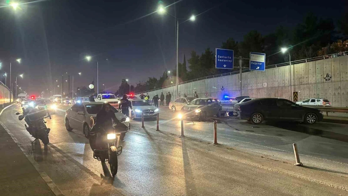 Adıyaman'da zincirleme trafik kazası: 1 yaralı