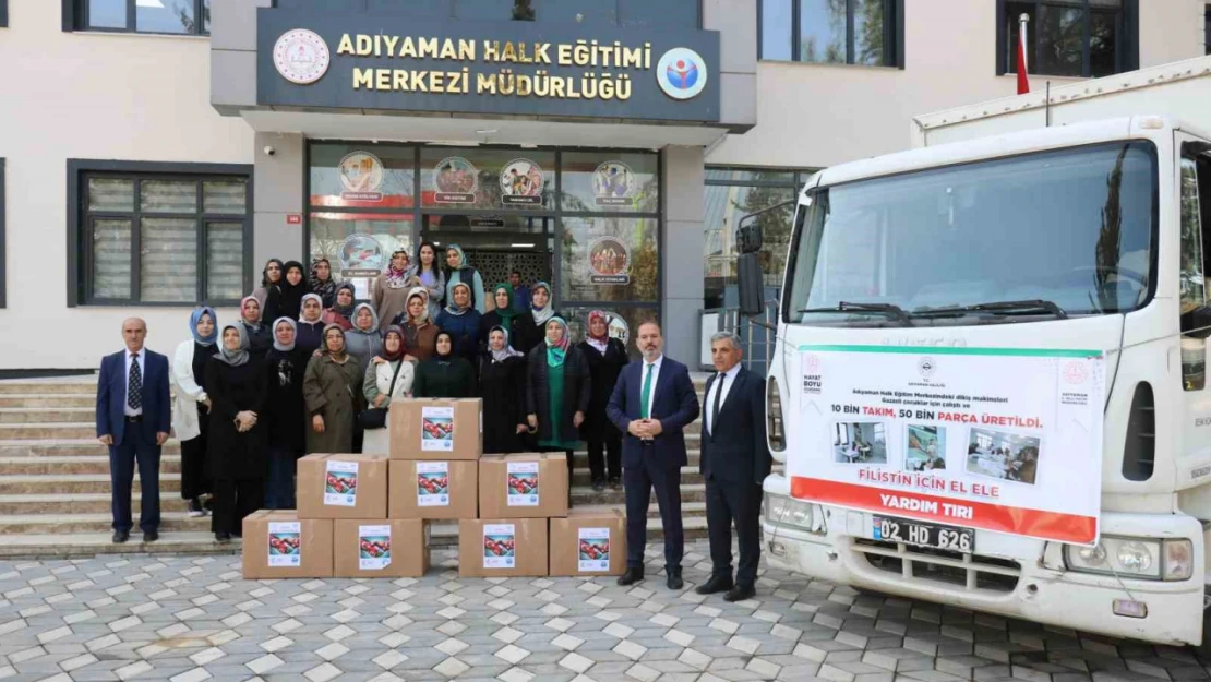 Adıyaman'dan Gazze'ye 10 bin bebek zıbını yola çıktı