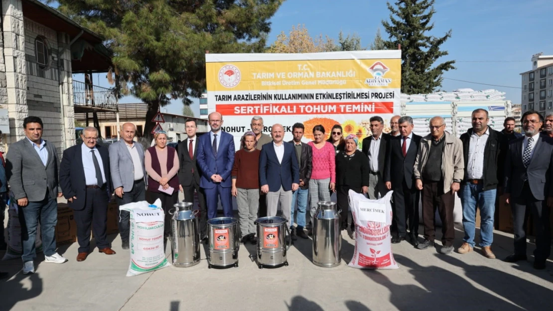 Adıyamanlı çiftçilere tohum dağıtıldı