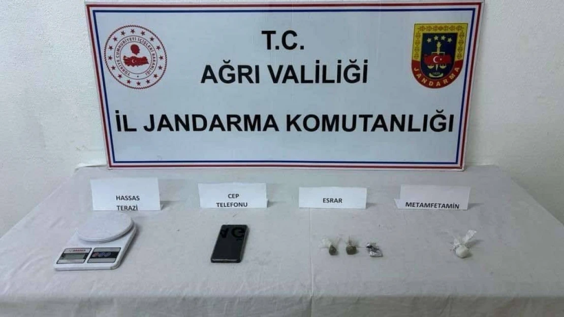 Ağrı'da 1 kişi uyuşturucudan yakalandı