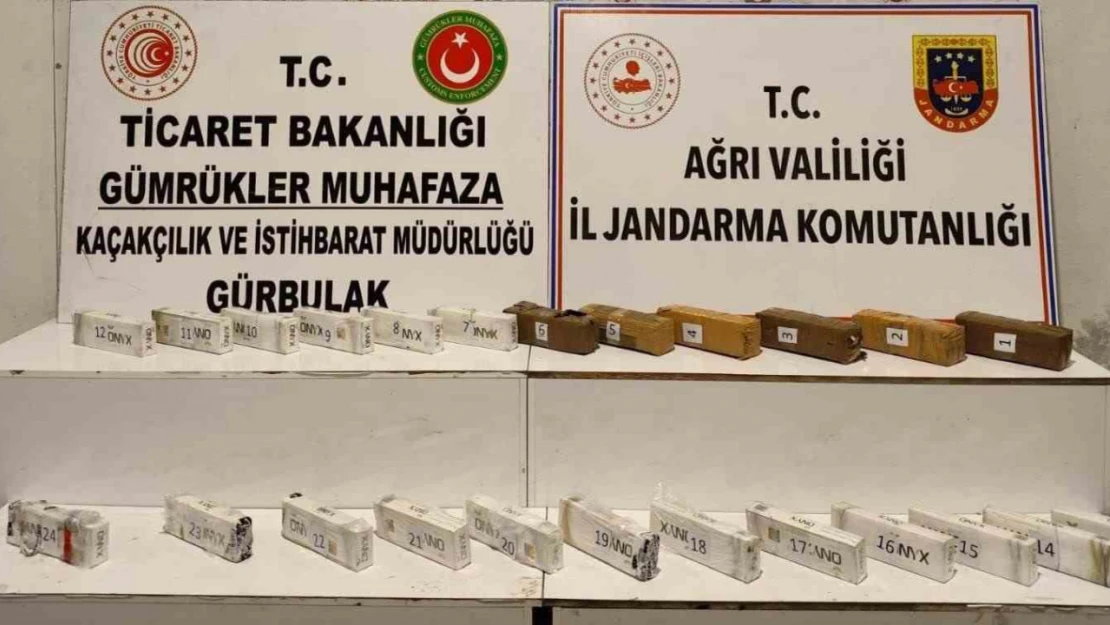 Ağrı'da 12 kilo 616 gram esrar ele geçirildi