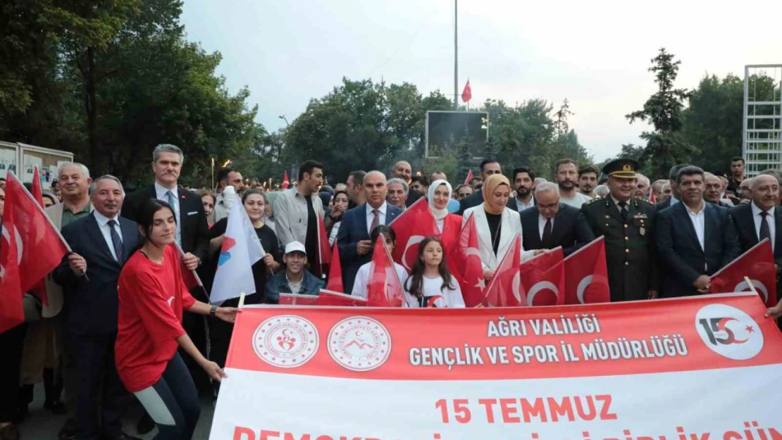 Ağrı'da 15 Temmuz etkinliklerinde birlik ve beraberlik mesajı verildi