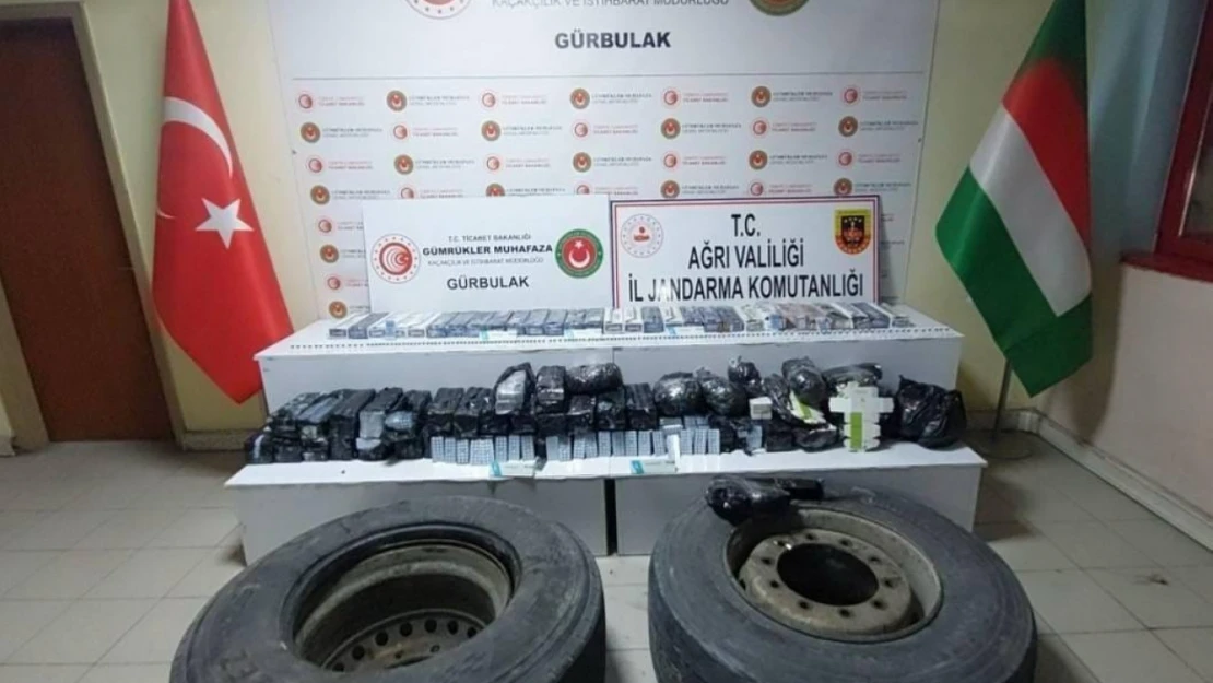 Ağrı'da 8 milyon TL değerinde kaçak malzeme ele geçirildi