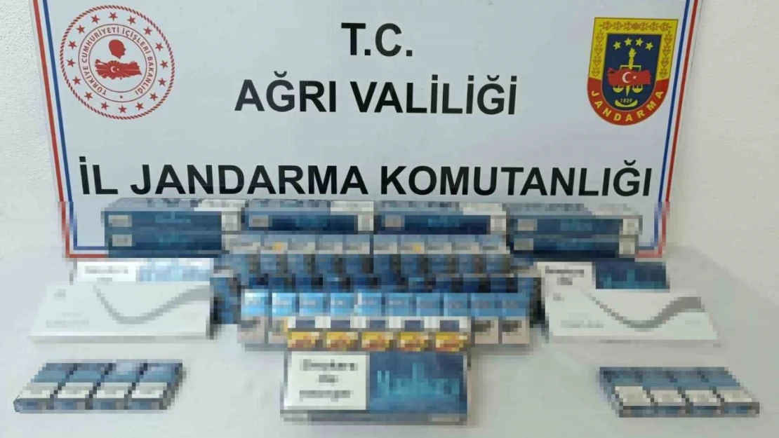 Ağrı'da kaçak sigara ve çay ele geçirildi
