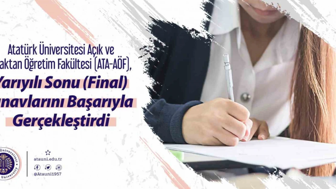 ATA-AÖF, yarıyılı sonu sınavlarını başarıyla gerçekleştirdi