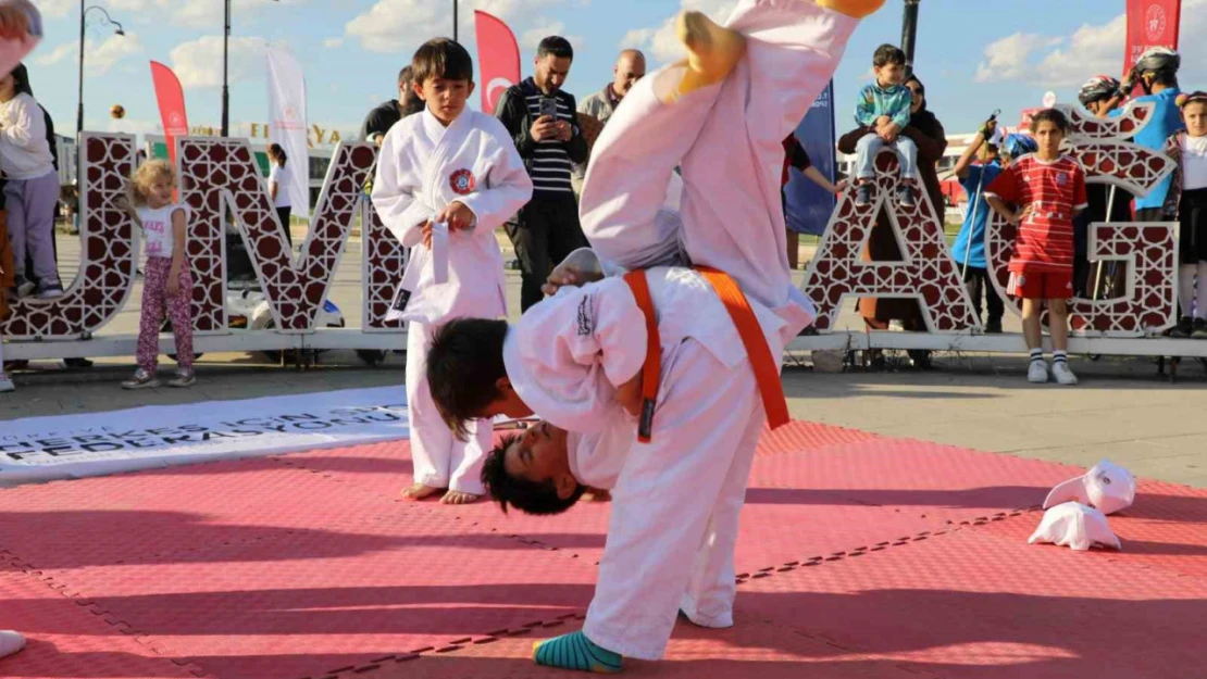 Avrupa Spor Haftası'nda Ağrı'da farklı branşlarda gösteriler düzenlendi