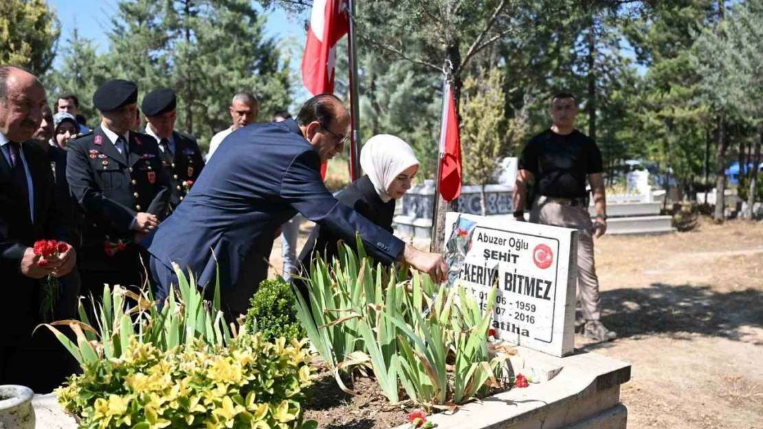 Başkan Geçit'ten 15 Temmuz ziyaretleri