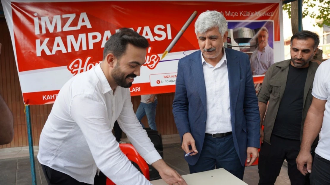 Başkan Hallaç imza kampanyasına destek verdi