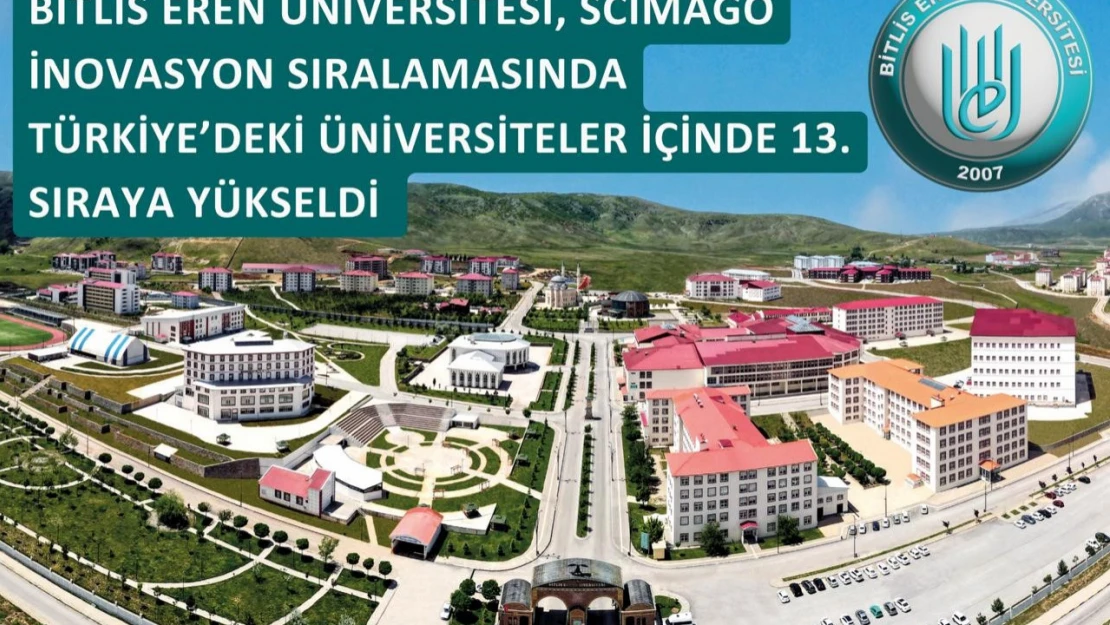 BEÜ, SCIMAGO İnovasyon sıralamasında 13'üncü sıraya yükseldi