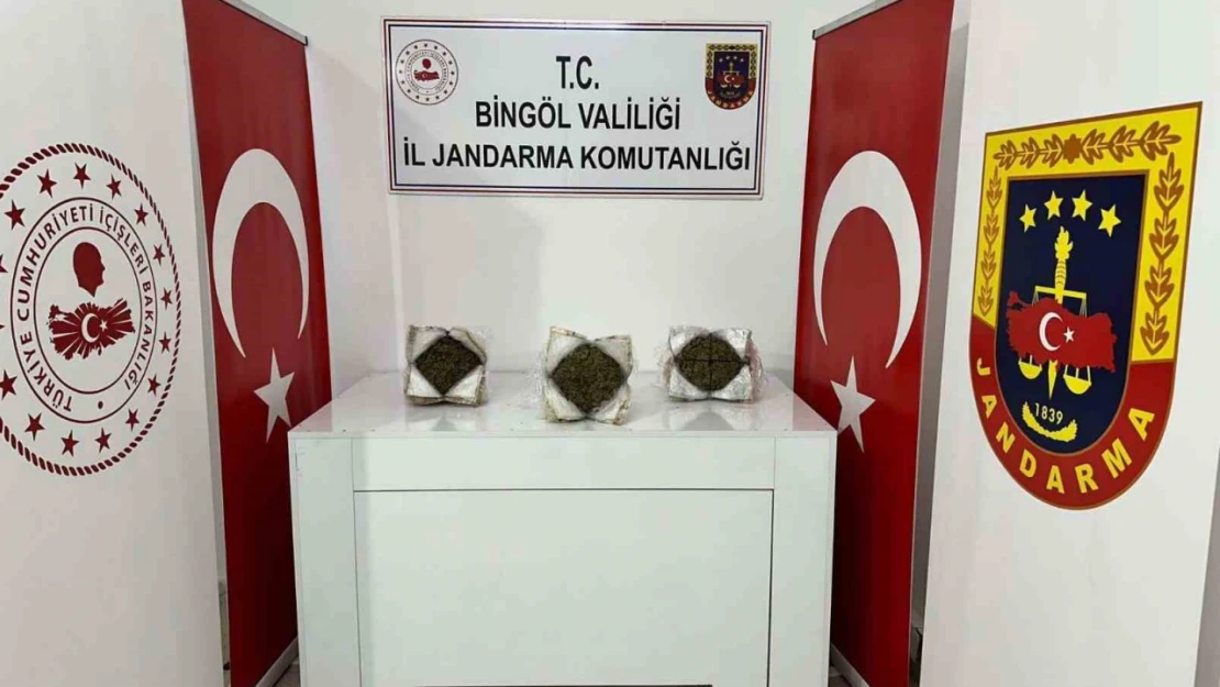 Bingöl'de 3 kilo esrar ele geçirildi