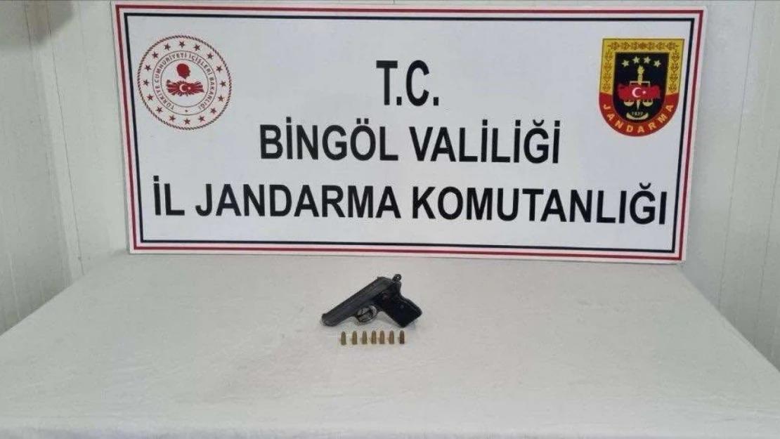 Bingöl'de yol kontrolünde durdurulan araçlarda 2 ruhsatsız silah ele geçirildi