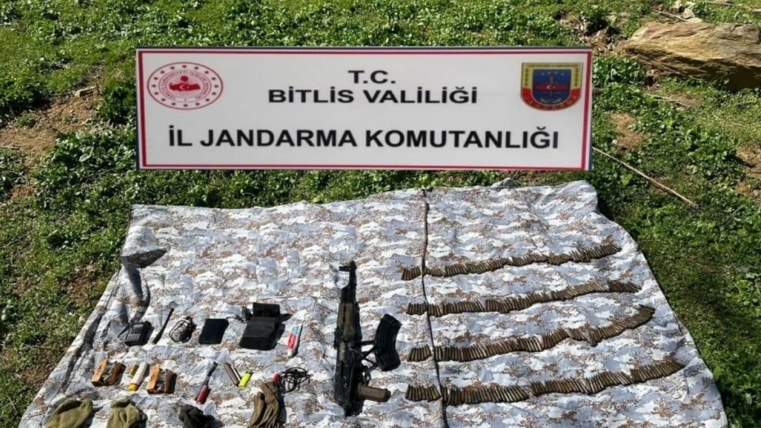 Bitlis'te silah ve mühimmat ele geçirildi