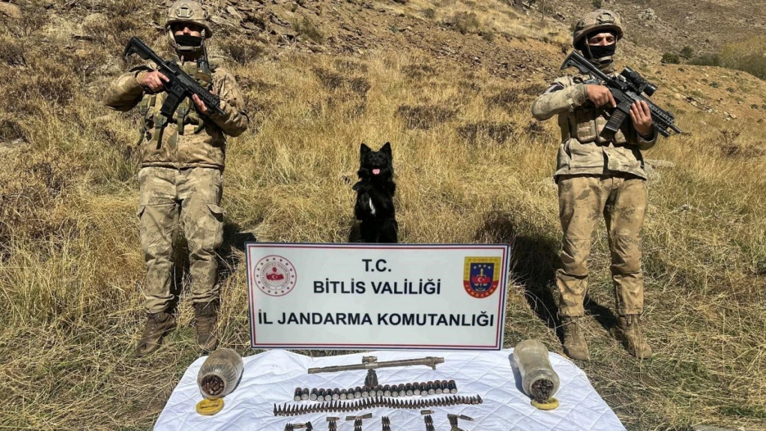 Bitlis'te terör operasyonu, çok sayıda mühimmat ele geçirildi