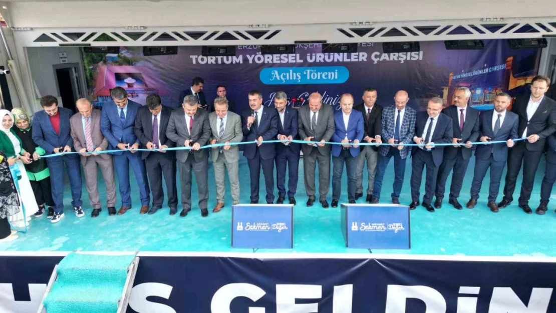 Büyükşehir Tortum'da yöresel ürünler çarşısı açtı