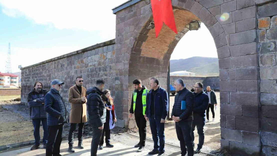 El Aman Hanı restorasyon çalışmaları gözden geçirildi