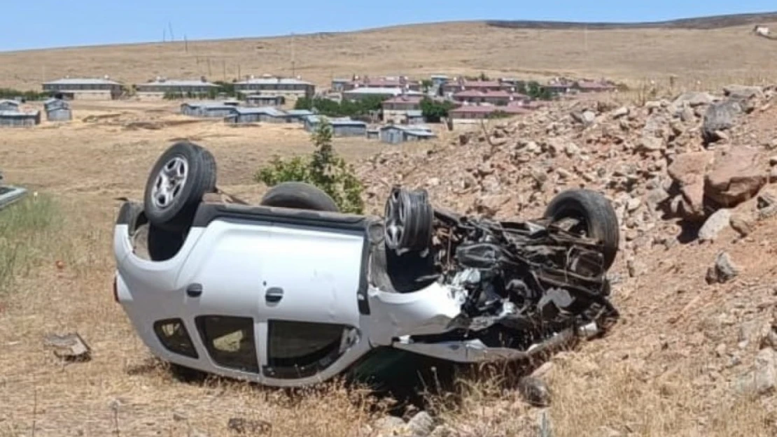 Elazığ'da otomobil takla attı: 1 yaralı