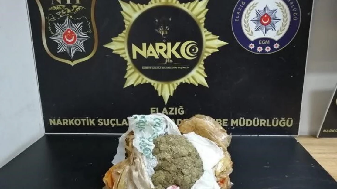 Elazığ'da uyuşturucuya geçit yok: 1 tutuklama