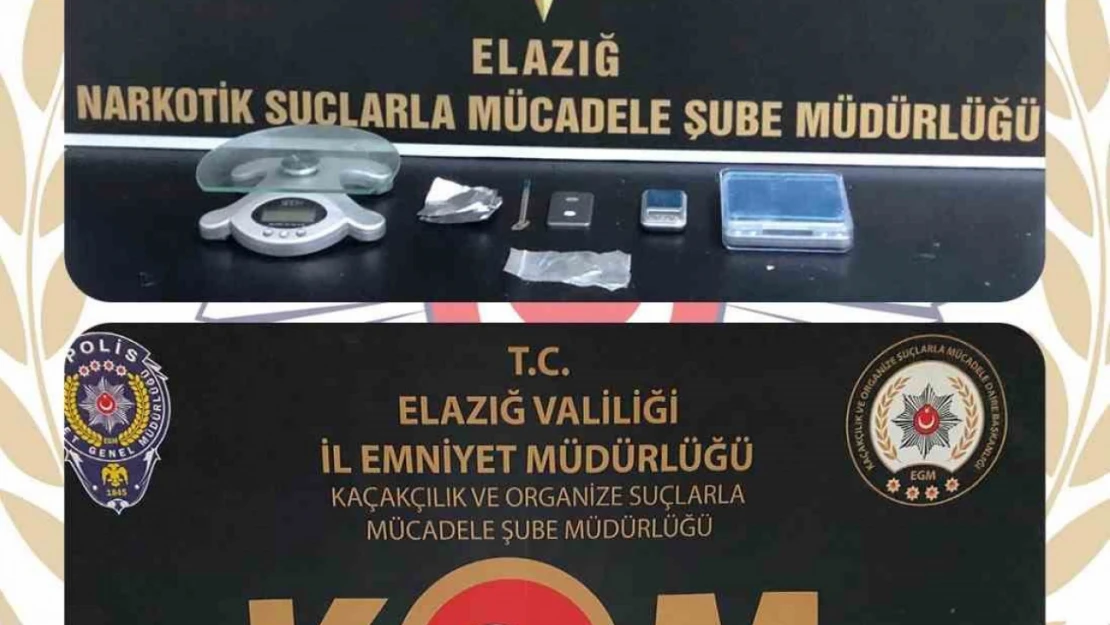 Elazığ'da uyuşturucuyla mücadele: 4 tutuklama