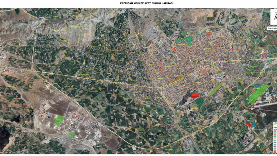 Erzincan'da afet ve acil durum için toplanma alanları belirlendi