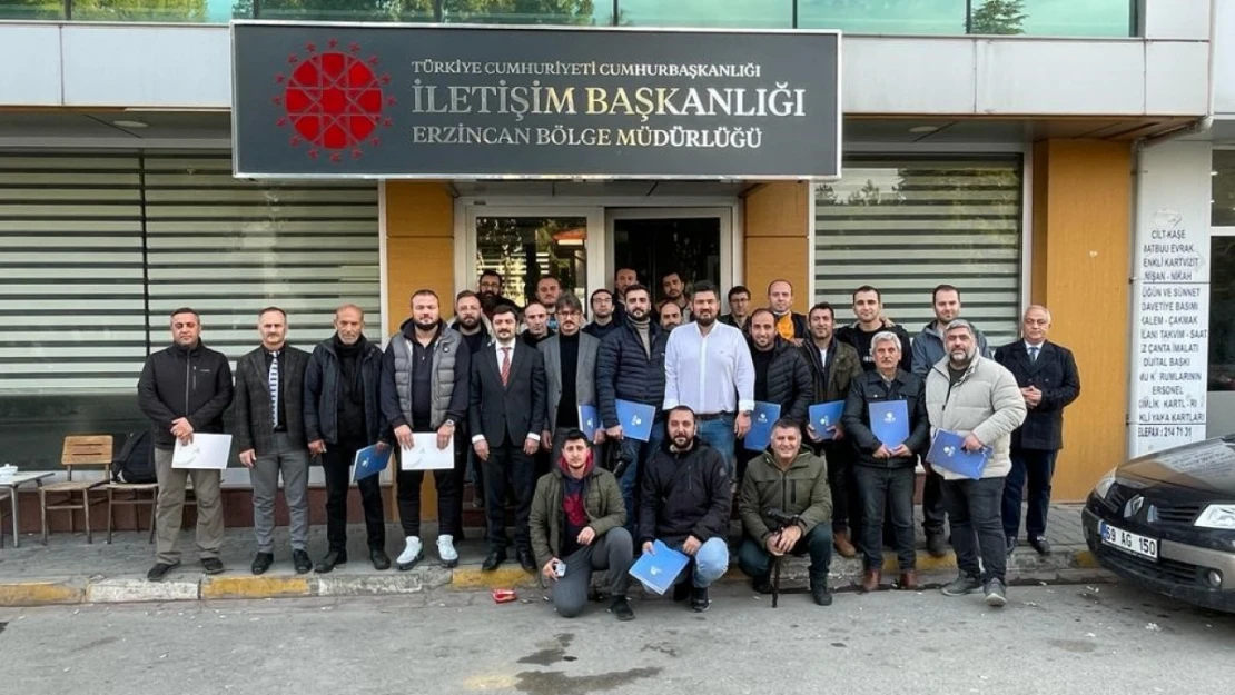 Erzincan'da gazetecilere yönelik dron eğitimi tamamlandı