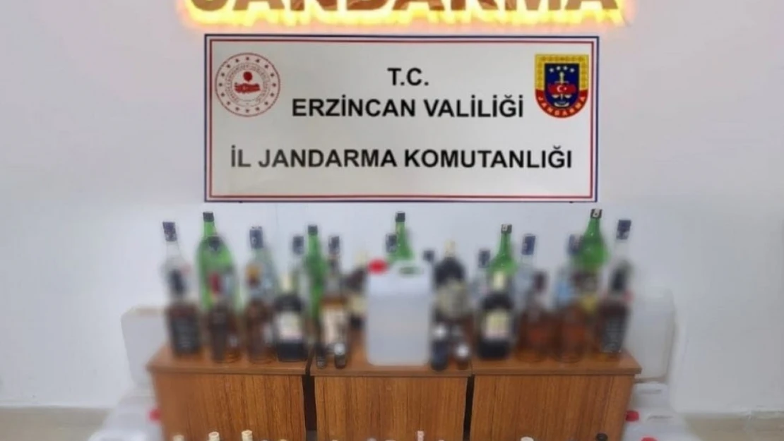 Erzincan'da yılbaşı öncesi kaçak ve sahte alkol operasyonu