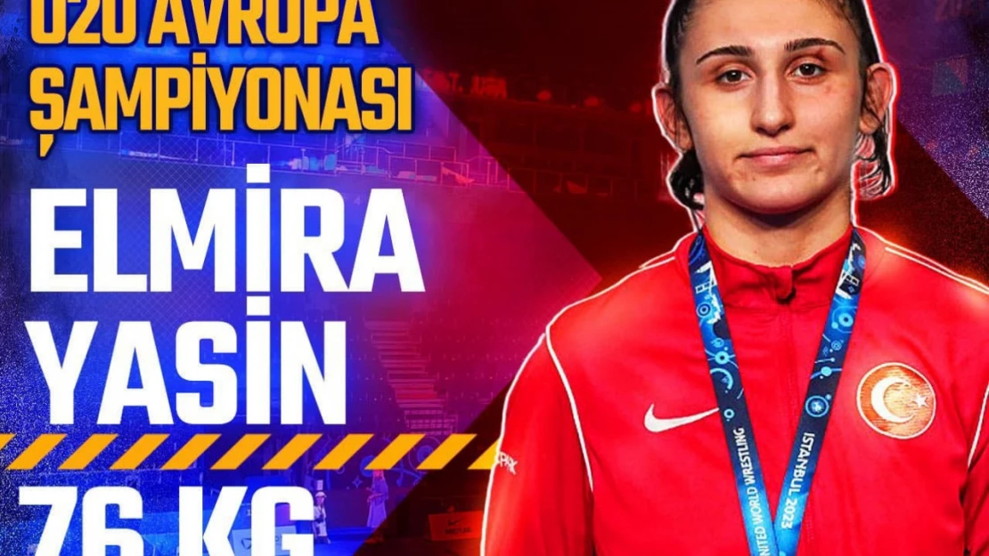 Erzincanlı milli sporcu Elmira Yasin'den altın madalya