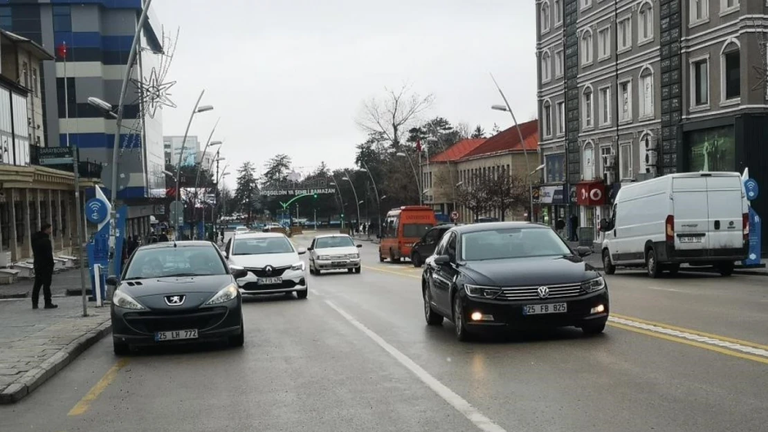 Erzurum'da araç sayısı 139 bine yaklaştı