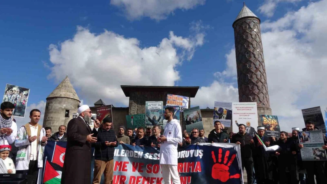 Erzurum'da Yahya Sinvar için gıyabi cenaze namazı kılındı