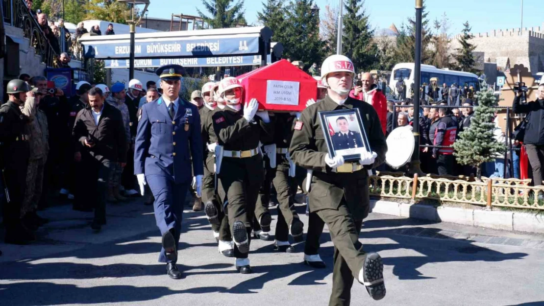 Erzurum şehidini gözyaşlarıyla uğurladı