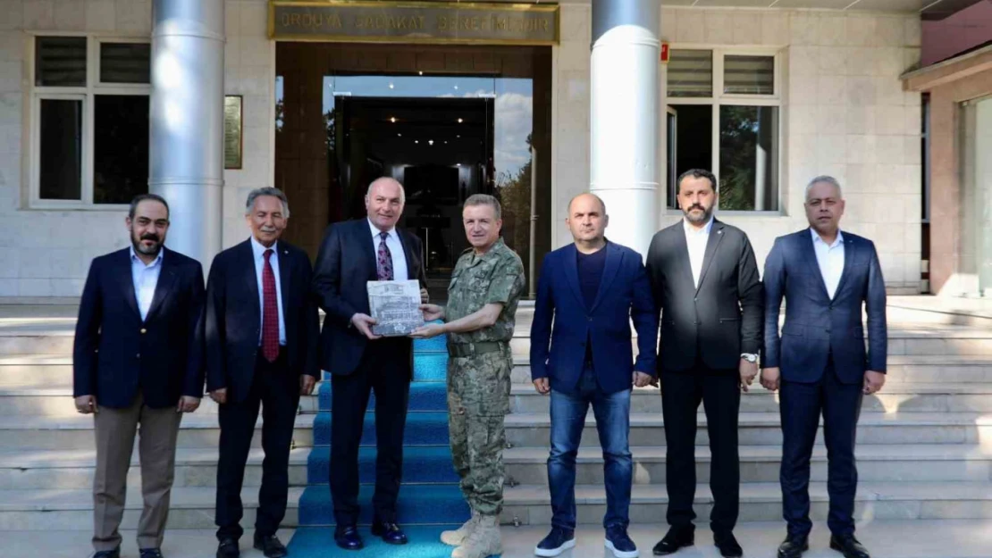 ETSO heyetinden 9. Kolordu Komutanı Tümgeneral Tuncay Altuğ'a hayırlı olsun ziyareti