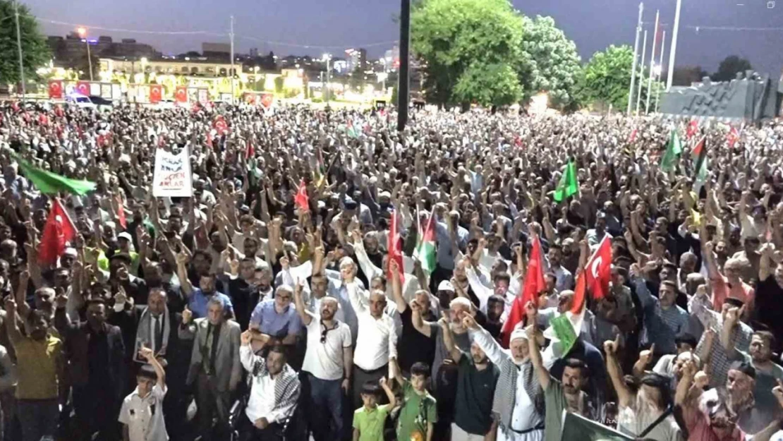 Gaziantep halkı Hamas lideri Haniye'ye yönelik suikasta tepki gösterdi