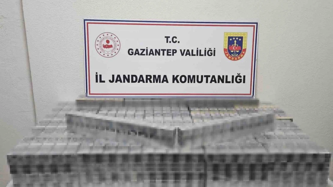 Gaziantep'te 1,5 milyon TL değerinde kaçak sigara ve tütün ele geçirildi