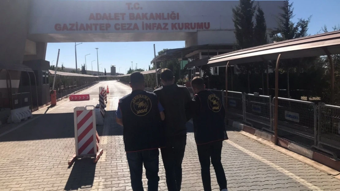 Gaziantep'te 15 yıl kesinleşmiş hapis cezası bulunan şüpheli yakalandı