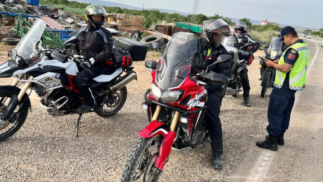 Gaziantep'te 17 motosiklet trafikten men edildi