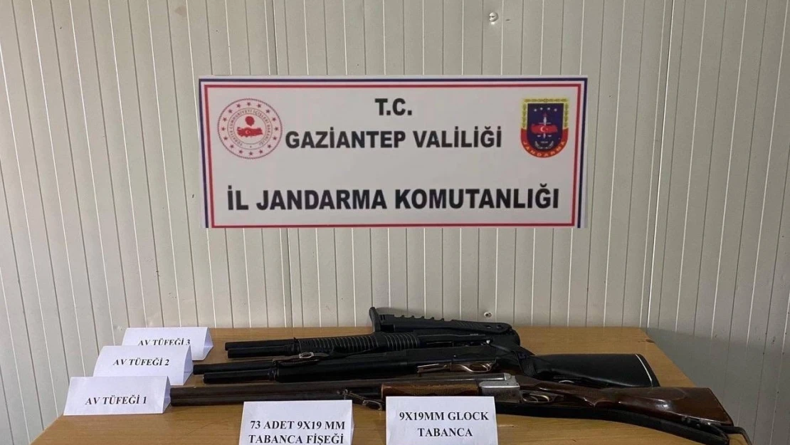 Gaziantep'te 42 adet silah ele geçirildi: 21 gözaltı