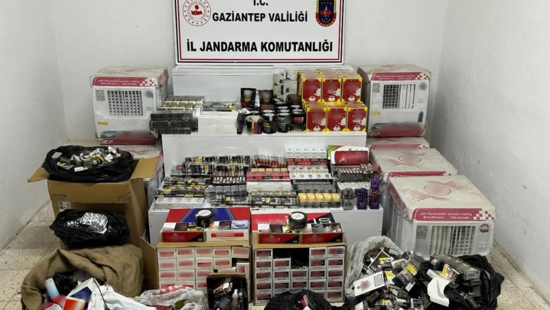 Gaziantep'te 710 bin TL'lik kaçak malzeme ele geçirildi