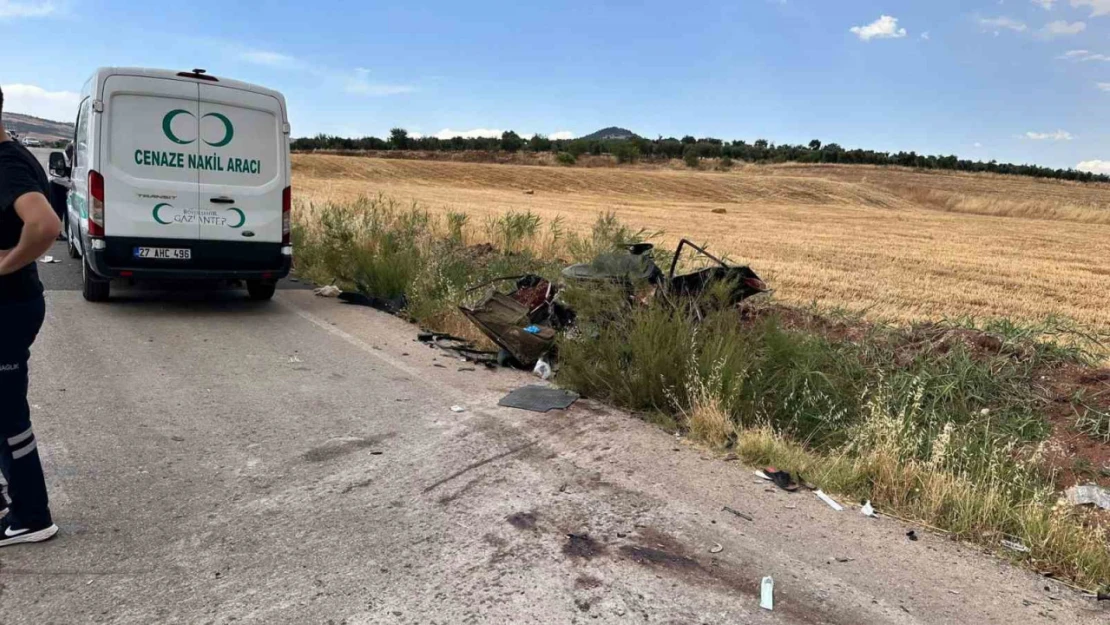 Gaziantep'te feci kaza: 1 ölü, 2'si ağır 5 yaralı