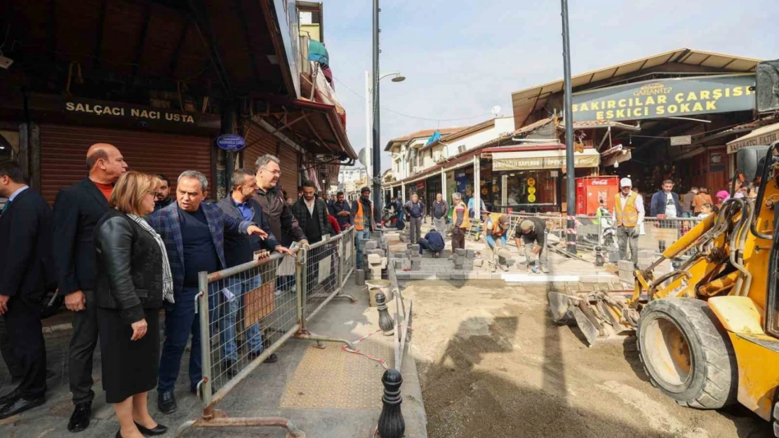 Gaziantep'te Karagöz-Eskisaray caddeleri yeni çehresine kavuşuyor