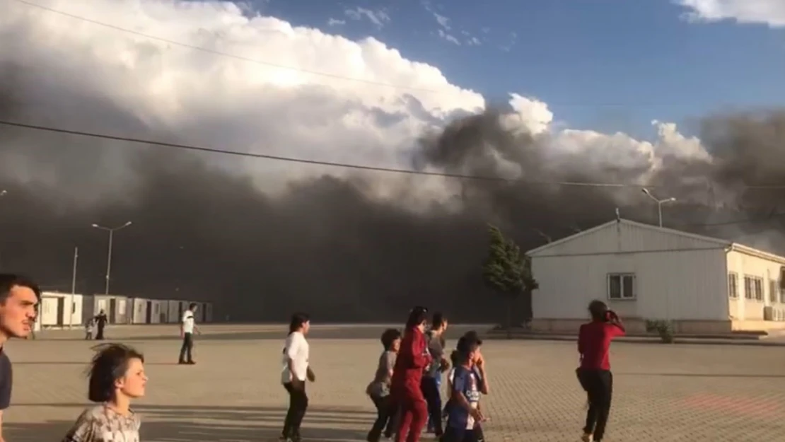 Gaziantep'te trafo yangını geçici barınma merkezine sıçradı