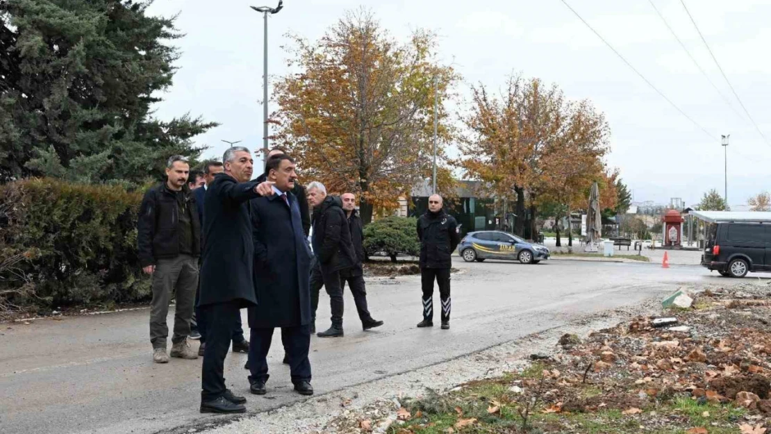 Gürkan'dan, Mezarlıklar Dairesi Başkanlığı İdari Hizmet Binası'nda inceleme