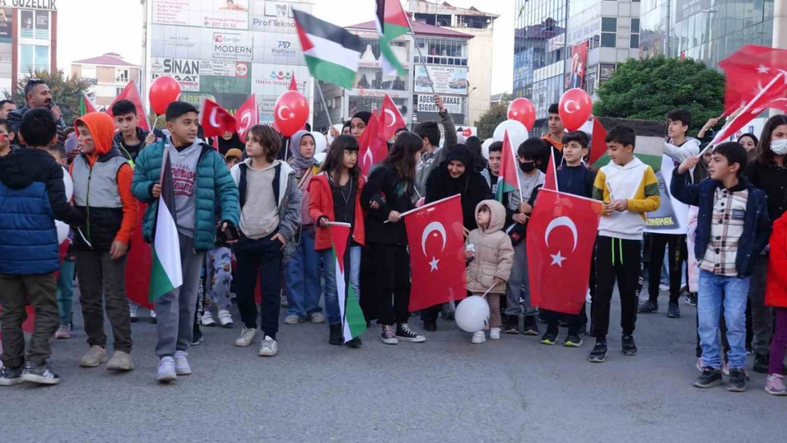 Iğdır'da 'Büyük Filistin Yürüyüşü'