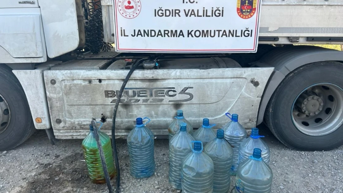 Iğdır'da akaryakıt kaçakçılığı operasyonu