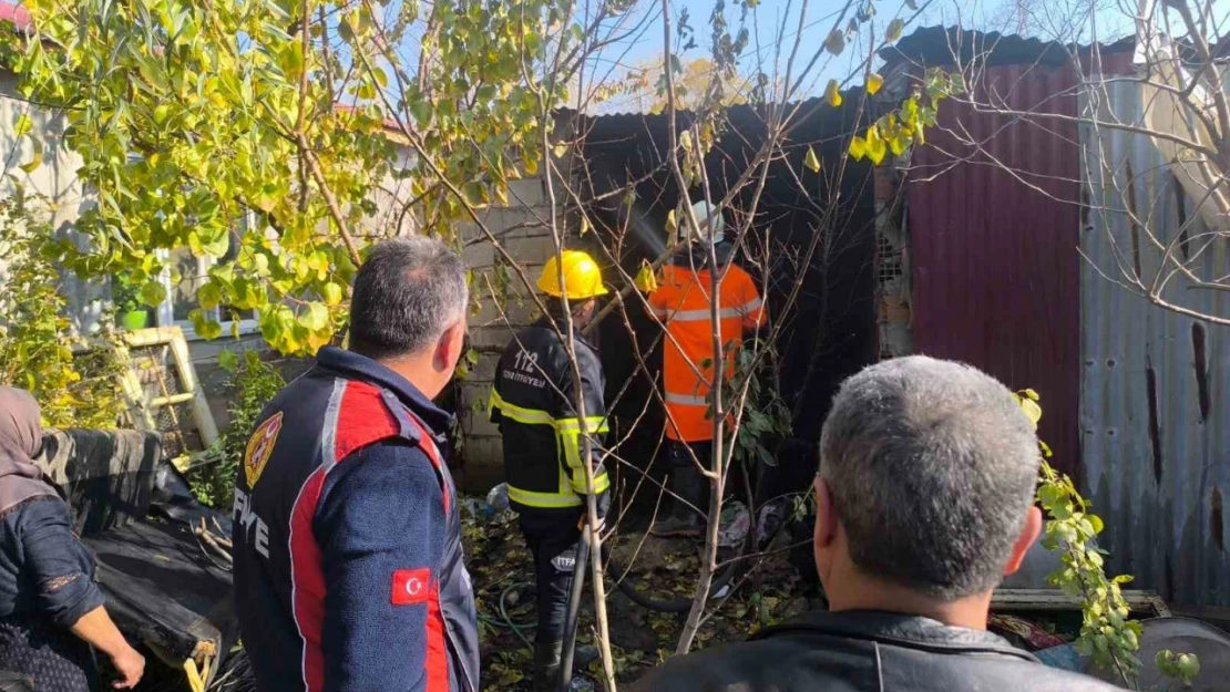 Iğdır'da tandırda çıkan yangın kısa sürede söndürüldü