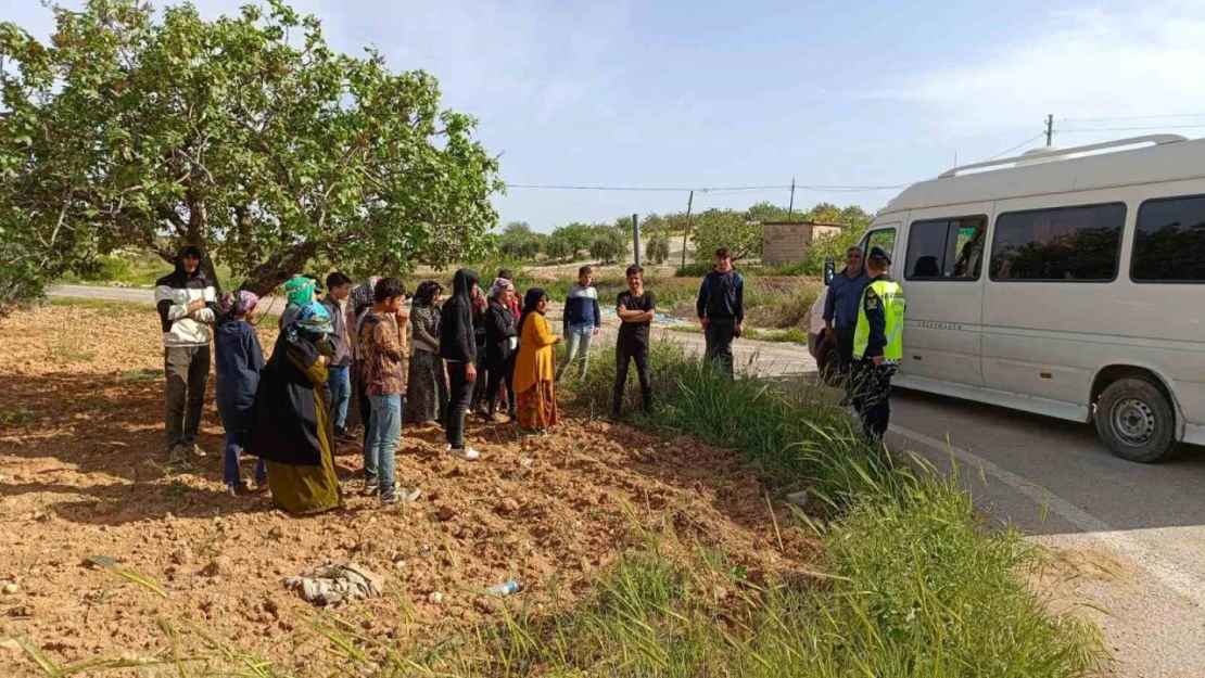 Jandarmadan tarım işçilerine trafik eğitimi