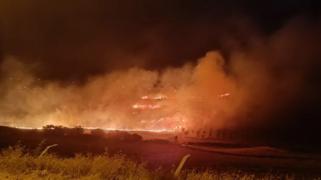 Kahta'daki anız yangını korkuttu